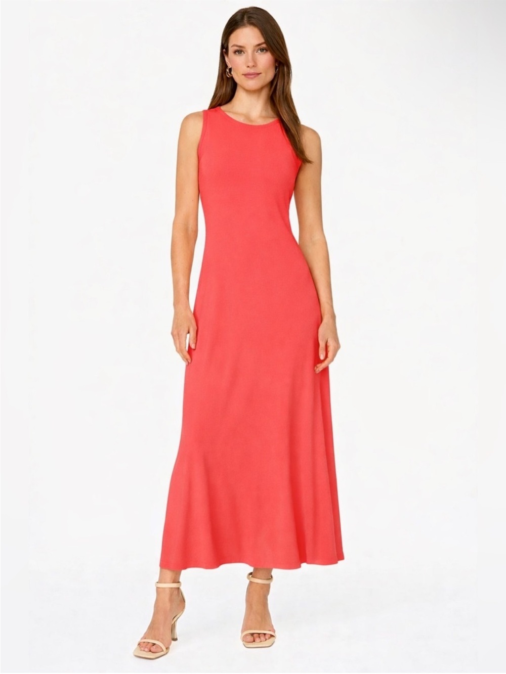 Vince Camuto Sleeveless Maxi Dress in Cayenne Size L